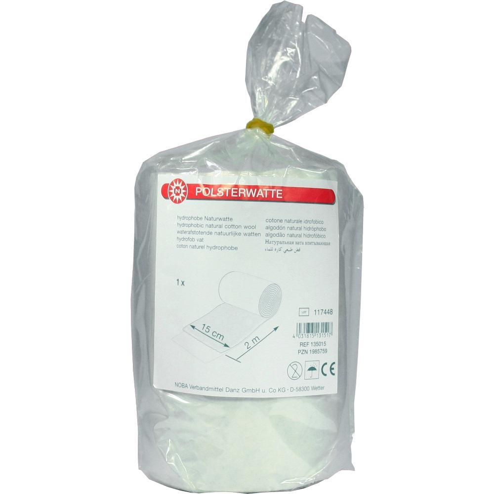 Eine Packung mit weißer Polsterwatte in Plastikfolie verpackt.