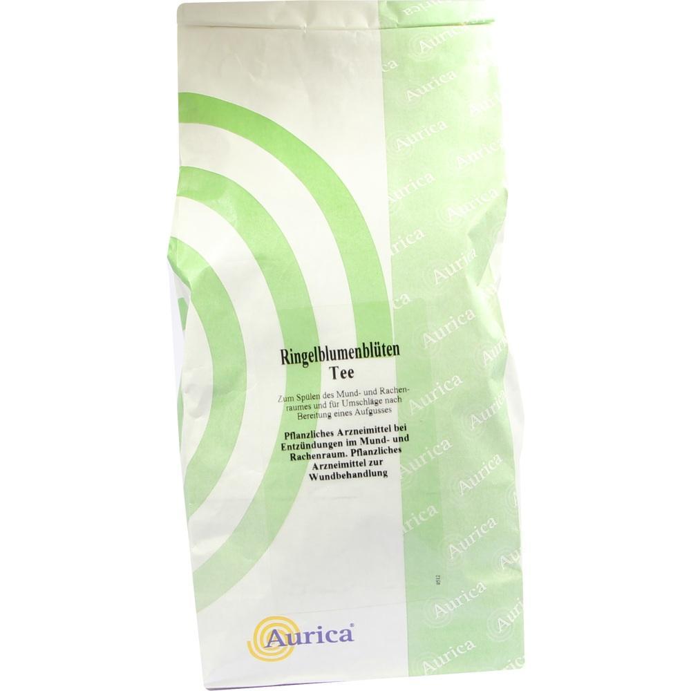Eine Packung Ringelblumenblüten-Tee von Aurica.